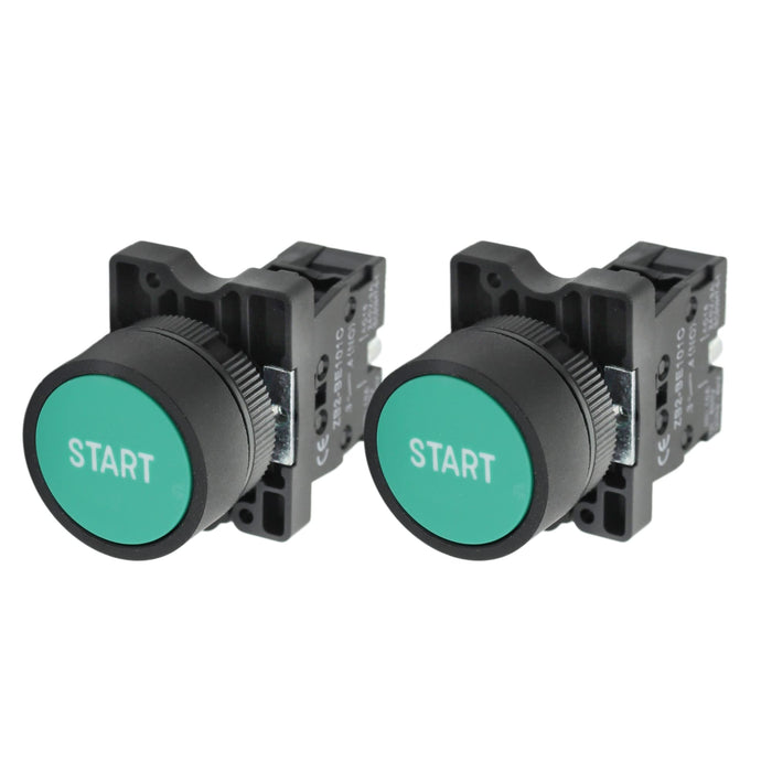 Shopcorp Momentary Push Button, AC 15V -240V, N/C Waterproof and Shock ...