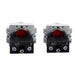 Shopcorp Small Push Button with Flat Head, N/O - On/Off, Start/Stop, Self-Resetting Momentary Switch (Green/Red)