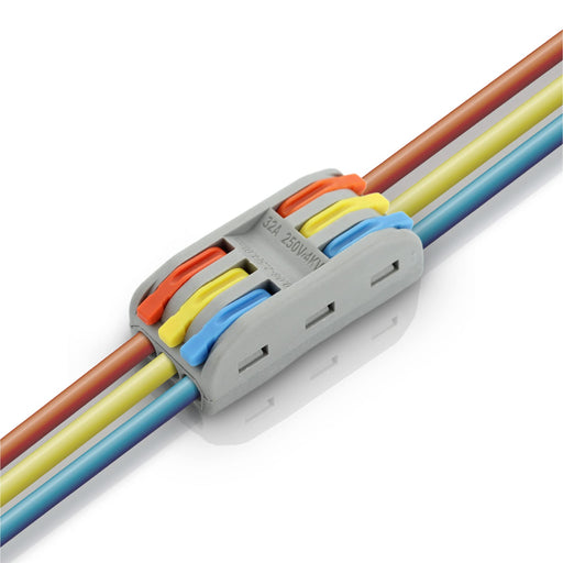 Shopcorp Colored Wire Connectors - 2 Circuit Line, 32A/250V, 6 Pole