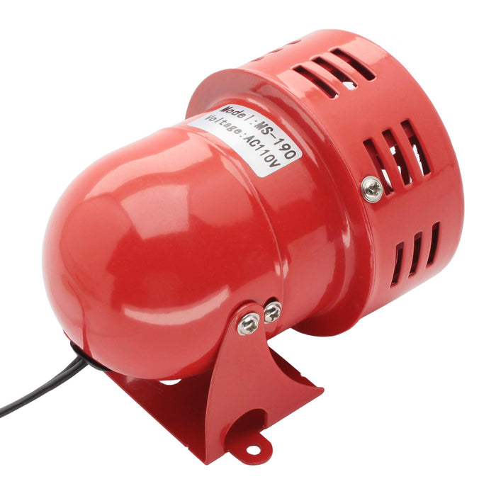 Shopcorp 110V Industrial Motor Alarm Bell Horn Sound Buzzer Siren, Decibel Security (116 Decibels)