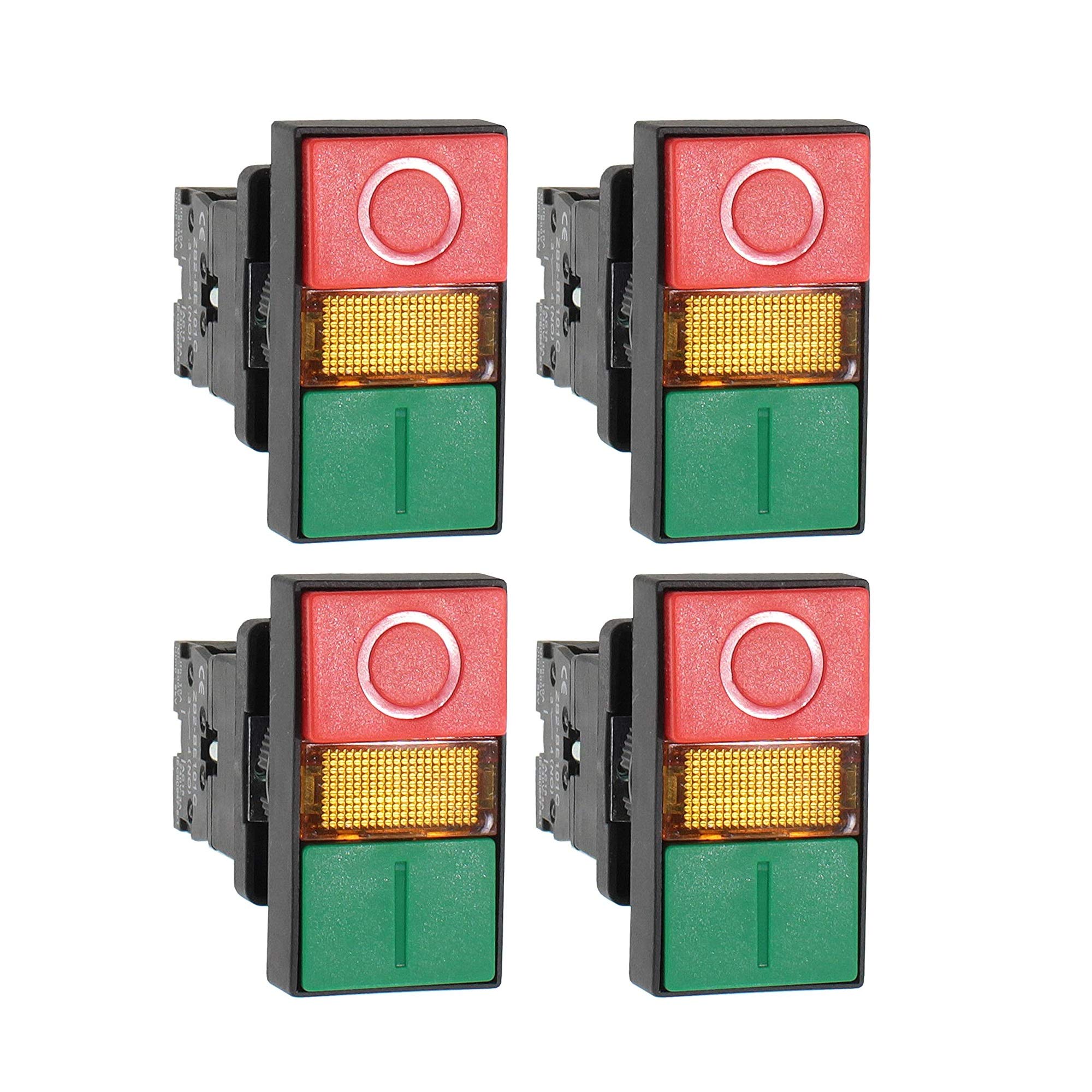 Push Button On/Off Switch for Distribution Boxes, Double Head