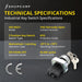 Shopcorp 2 - Position Maintained Selector Rotary Key Switch - 22mm, 600V and 10A Electrical Switch