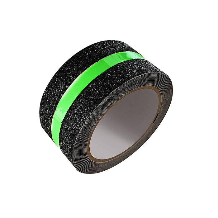 Electrodepot Professional Non-Slip Glow in The Dark Tape - Heavy Duty Adhesive Grip Strip (2 in x 16.4 ft) Single Pack